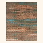 Transitional Wool Art Silk Blend Rug - 7'10" x 10'4"