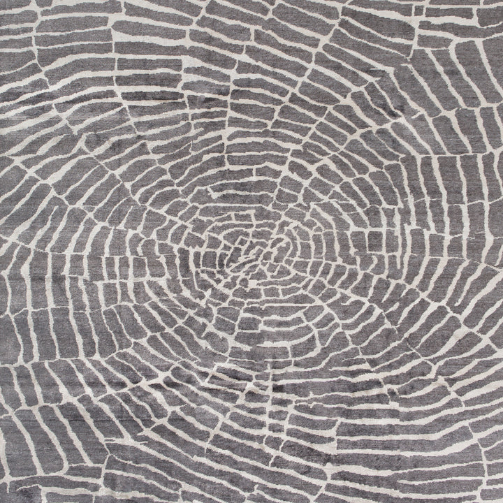 Transitional Art Silk Rug - 9'1" x 12'