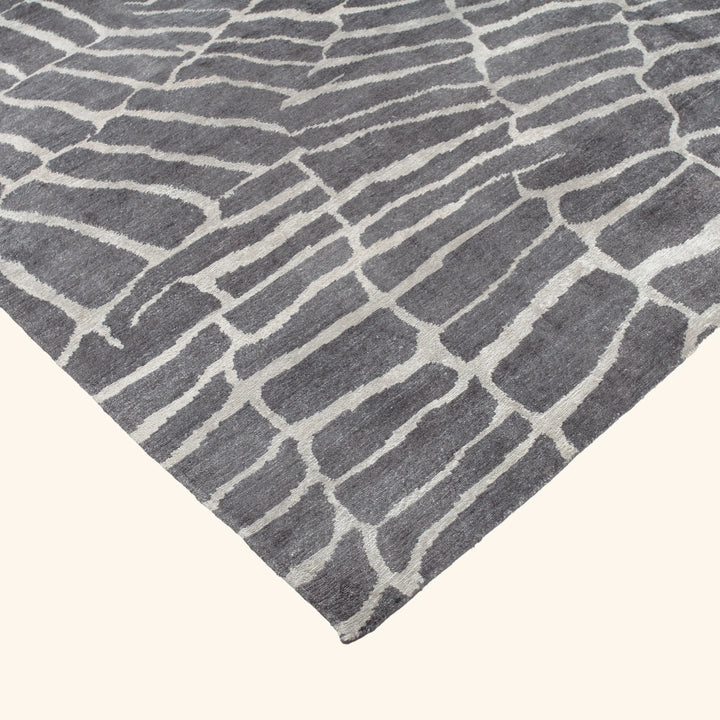 Transitional Art Silk Rug - 9'1" x 12'