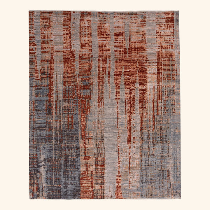 Transitional Wool Art Silk Blend Rug - 8'3" x 10'2"