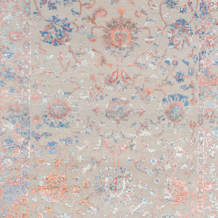 Transitional Wool Art Silk Blend Rug - 4' x 6'3"