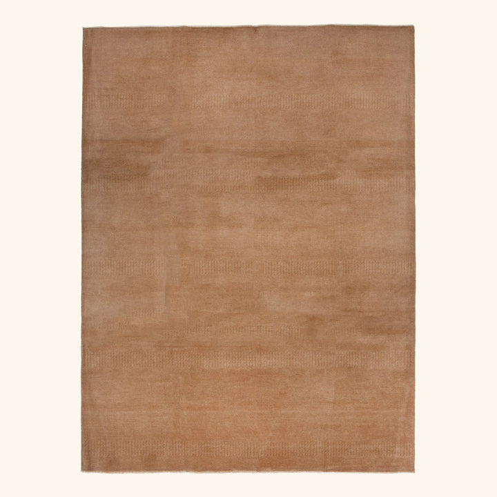 Transitional Wool Art Silk Blend Rug - 9'1" x 11'10"