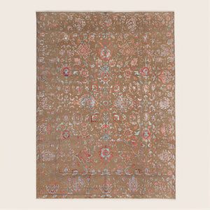 Transitional Wool Art Silk Blend Rug - 9'1" x 12'1"