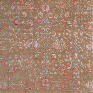 Transitional Wool Art Silk Blend Rug - 9'1" x 12'1" - hover