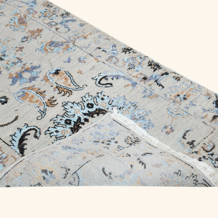 Transitional Wool Art Silk Blend Runner - 2'6" x 13'9"
