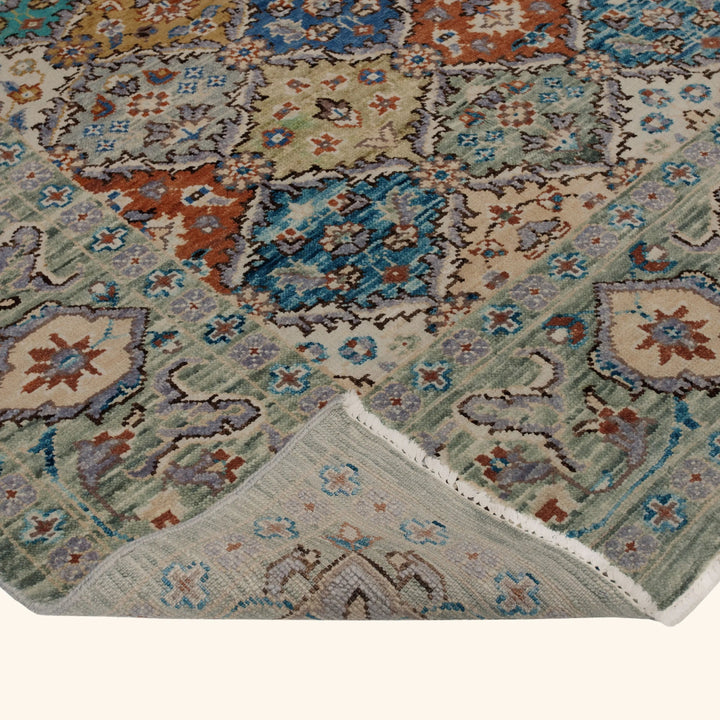 Transitional Wool Art Silk Blend Rug - 9'4" x 12'2"