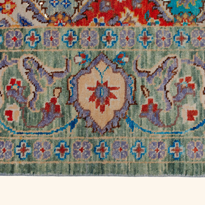 Transitional Wool Art Silk Blend Rug - 9'4" x 12'2"