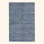 Transitional Wool Art Silk Blend Rug - 6'1" x 9'3"