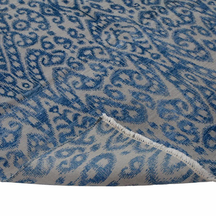 Transitional Wool Art Silk Blend Rug - 6'1" x 9'3"
