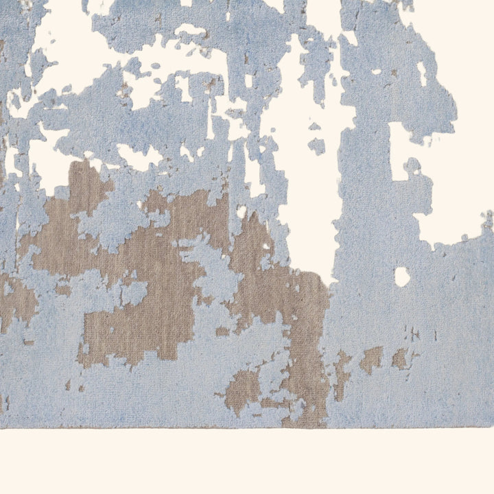 Transitional Wool Art Silk Blend Rug - 7'10" x 9'10"