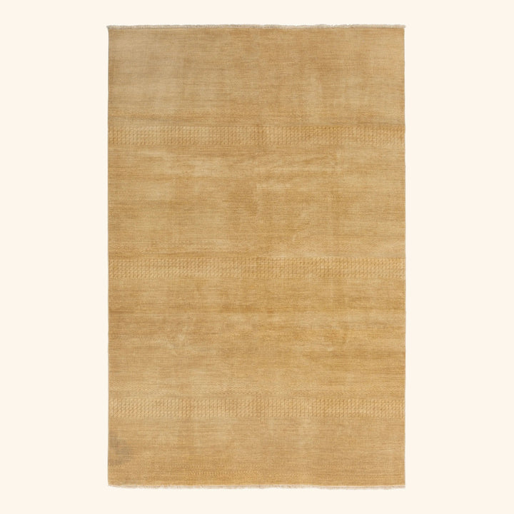 Transitional Wool Art Silk Blend Rug - 5'10" x 9'1"