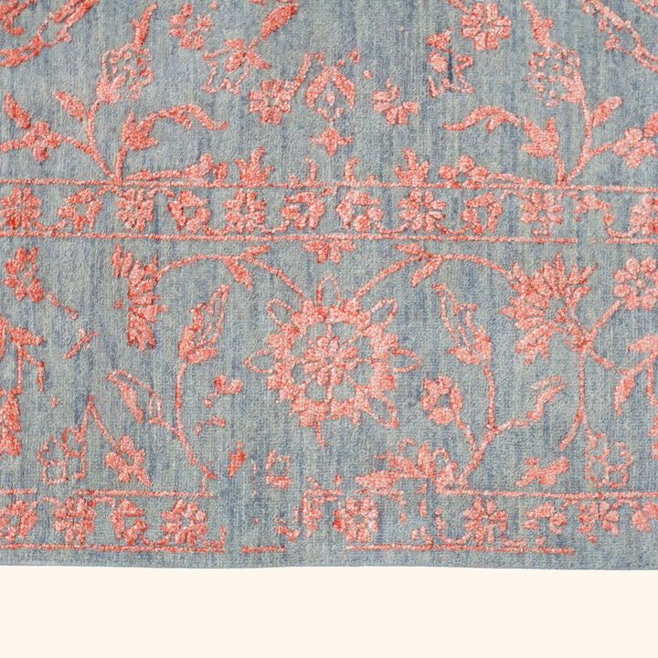 Transitional Wool Art Silk Blend Rug - 8'10" x 12'2"