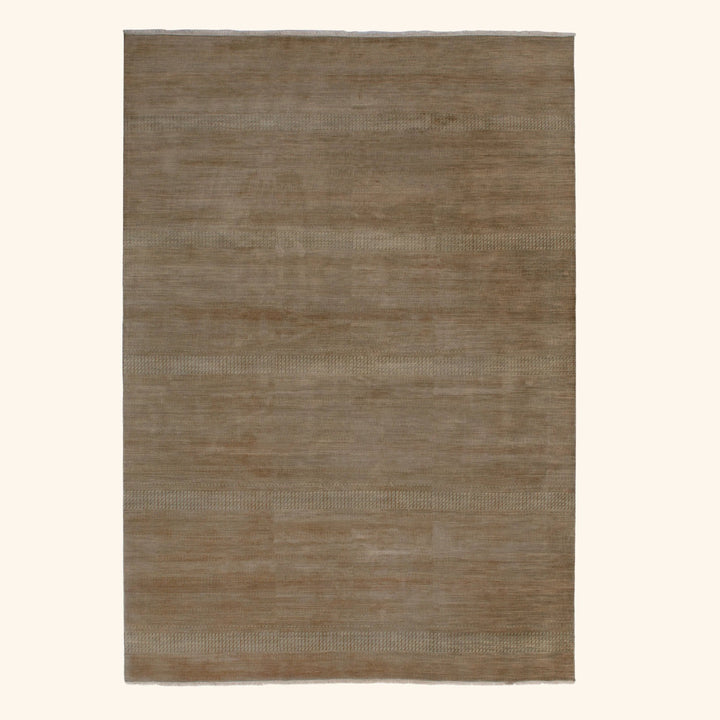 Transitional Wool Art Silk Blend Rug - 9'10" x 14'1"