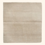 Transitional Wool Art Silk Blend Rug - 3'10" x 3'10"
