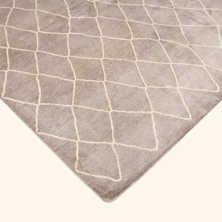 Transitional Art Silk Rug - 9'1" x 12'1"