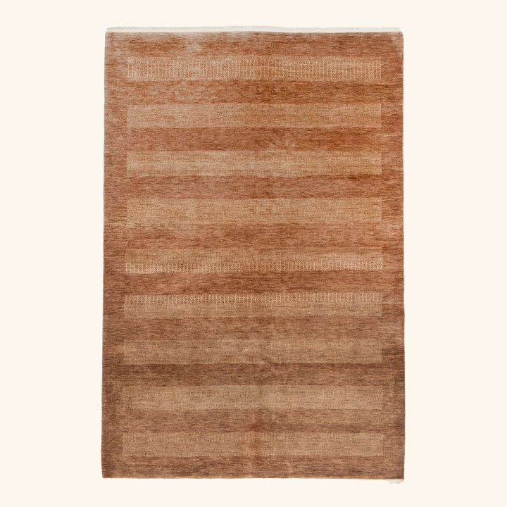 Transitional Wool Art Silk Blend Rug - 6'3" x 9'6"