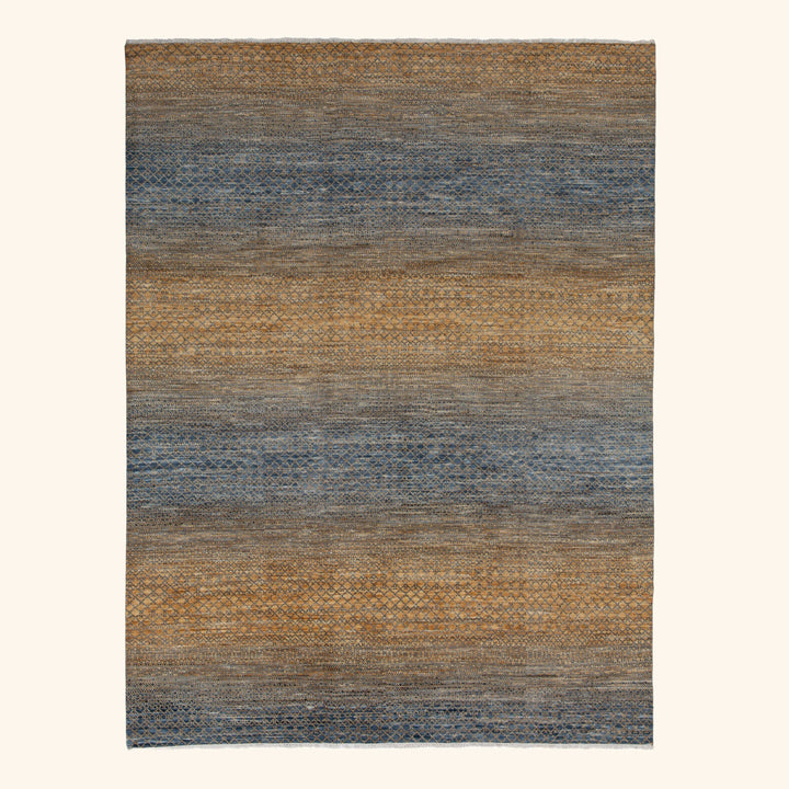 Transitional Wool Art Silk Blend Rug - 9'2" x 12'