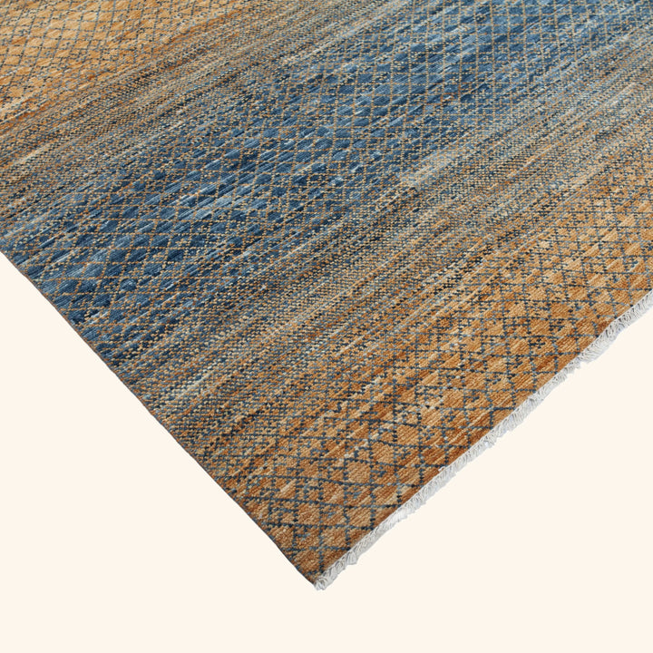 Transitional Wool Art Silk Blend Rug - 9'2" x 12'