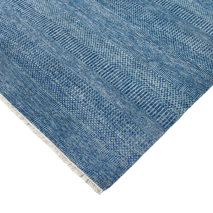 Transitional Wool Art Silk Blend Rug - 6'1" x 9'2"