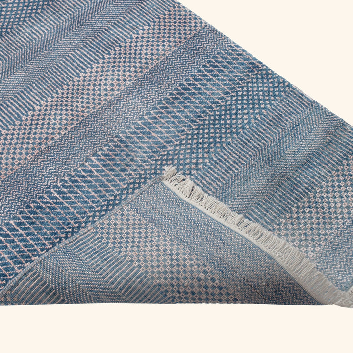 Transitional Wool Art Silk Blend Runner - 2'5" x 12'1"