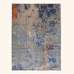 Transitional Wool Silk Blend Rug - 9' x 12'