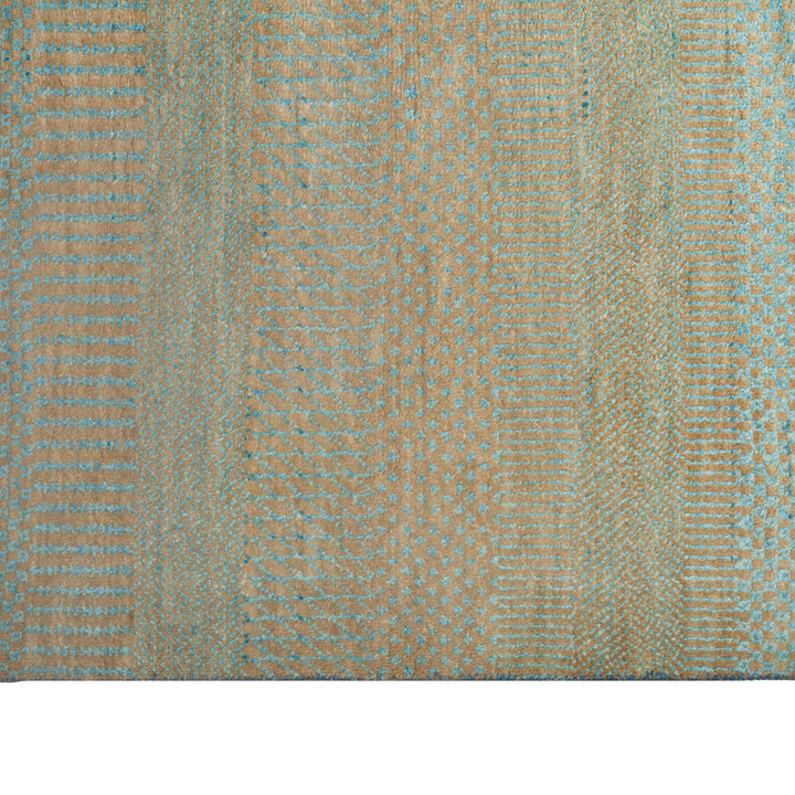 Transitional Wool Art Silk Blend Rug - 9' x 12'2"