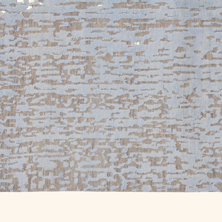 Transitional Wool Art Silk Blend Rug - 9' x 11'10"