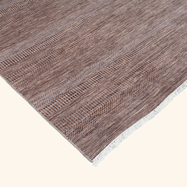 Transitional Wool Art Silk Blend Rug - 11'10" x 18'2"