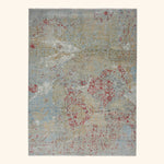 Transitional Wool Art Silk Blend Rug - 9'2" x 12'4"
