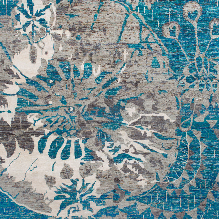 Transitional Wool Art Silk Blend Blend Rug - 12' x 14'10"