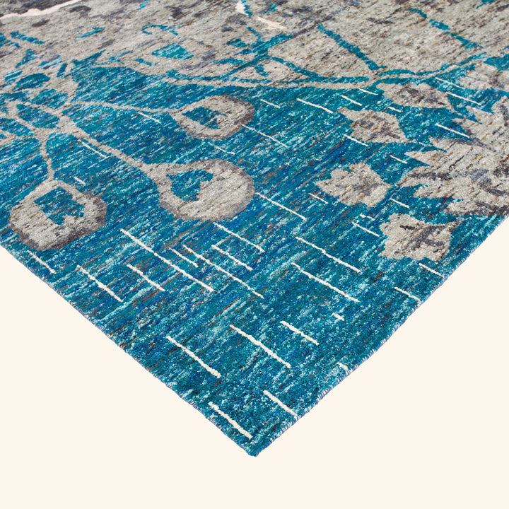 Transitional Wool Art Silk Blend Blend Rug - 12' x 14'10"