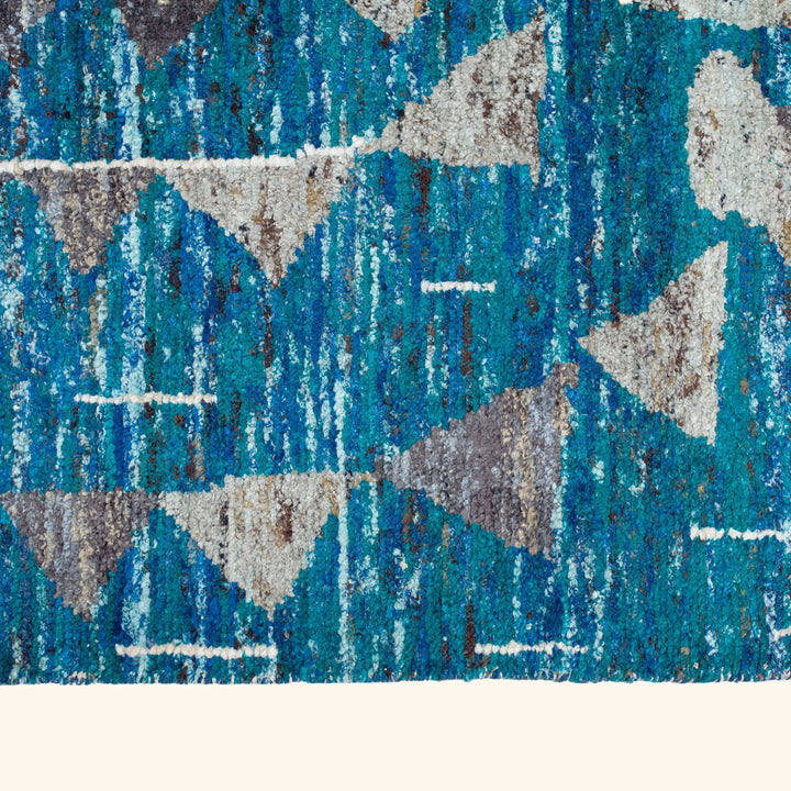 Transitional Wool Art Silk Blend Blend Rug - 12' x 14'10"