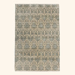 Transitional Wool Art Silk Blend Rug - 6'1" x 9'2"