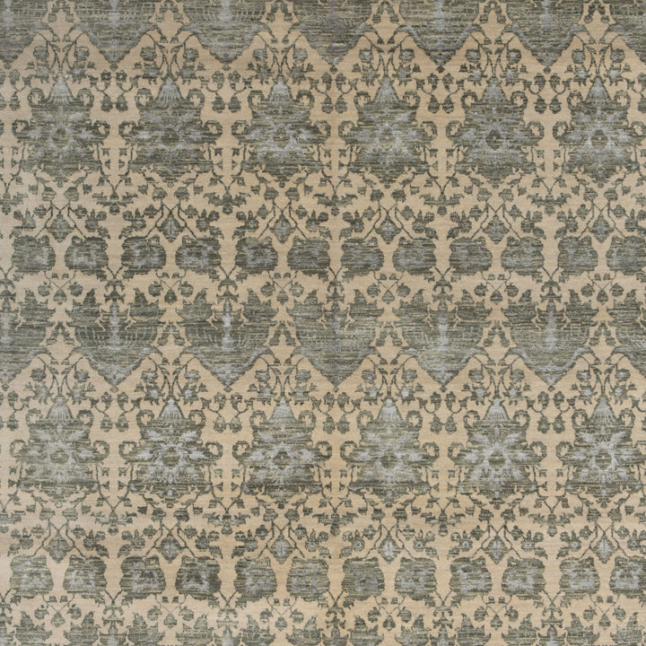 Transitional Wool Art Silk Blend Rug - 6'1" x 9'2"