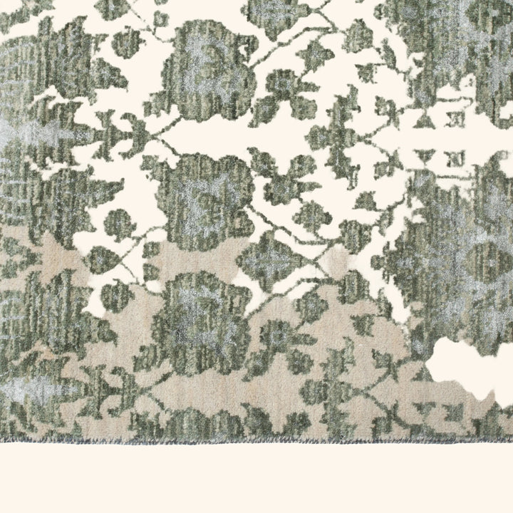 Transitional Wool Art Silk Blend Rug - 6'1" x 9'2"