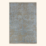 Transitional Wool Art Silk Blend Rug - 6' x 9'1"