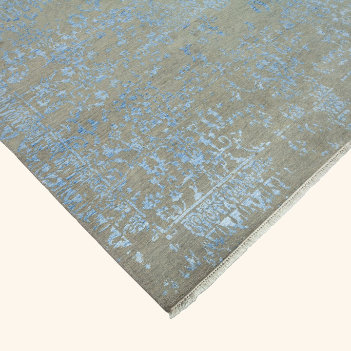 Transitional Wool Art Silk Blend Rug - 6' x 9'1"