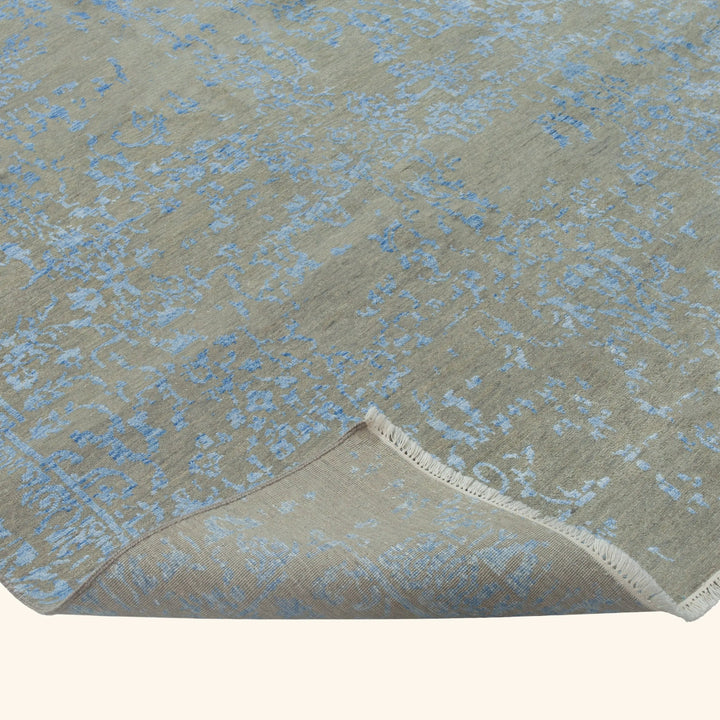 Transitional Wool Art Silk Blend Rug - 6' x 9'1"