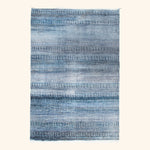 Transitional Wool Art Silk Blend Rug - 4' x 5'9"