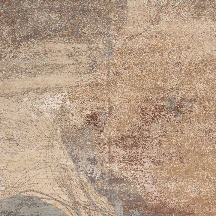 Transitional Wool Art Silk Blend Rug - 12' x 18'3"