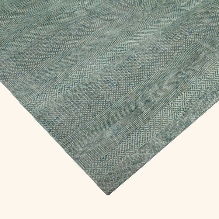 Transitional Wool Art Silk Blend Rug - 9' x 11'9"