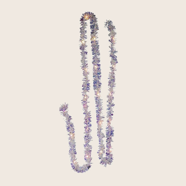 6.3' Iridescent Tinsel Garland