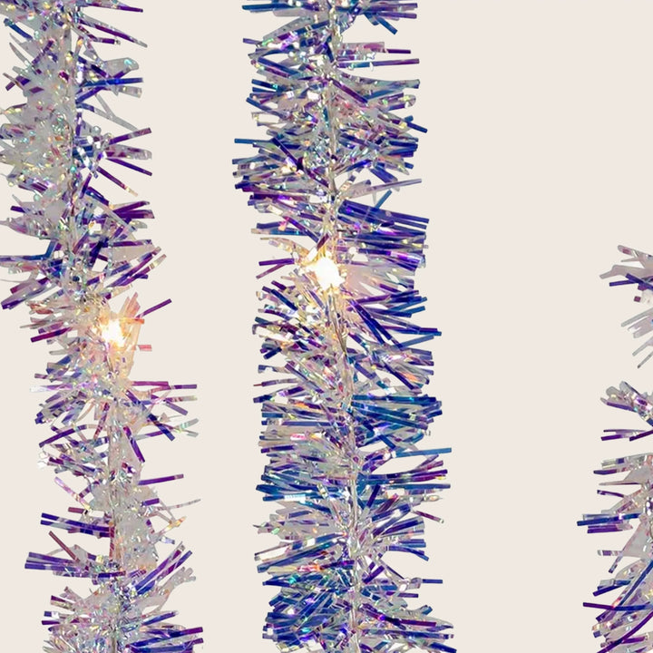 6.3' Iridescent Tinsel Garland