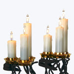 28' White Triple Candle Light Set