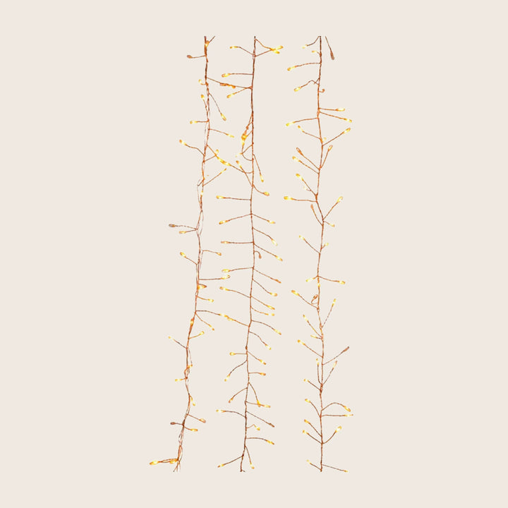 8' Classic White Fairy Twinkle Lights on Copper Wire
