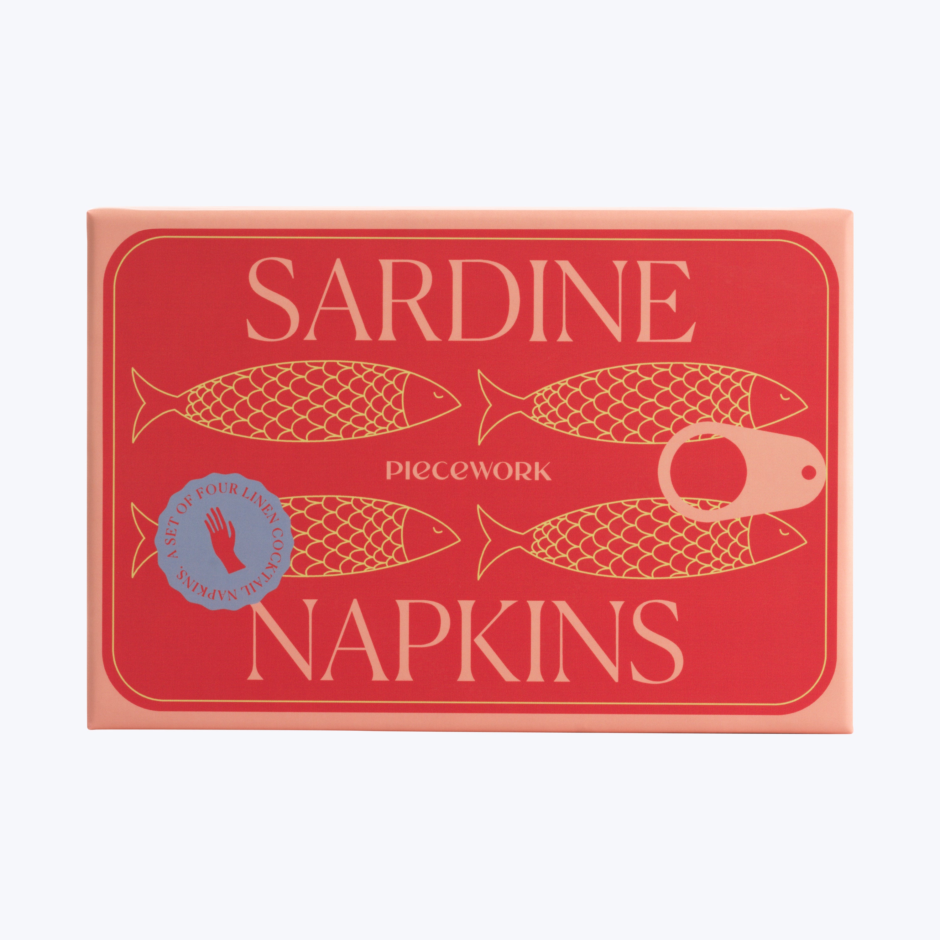 Cocktail Napkin Set - Sardines