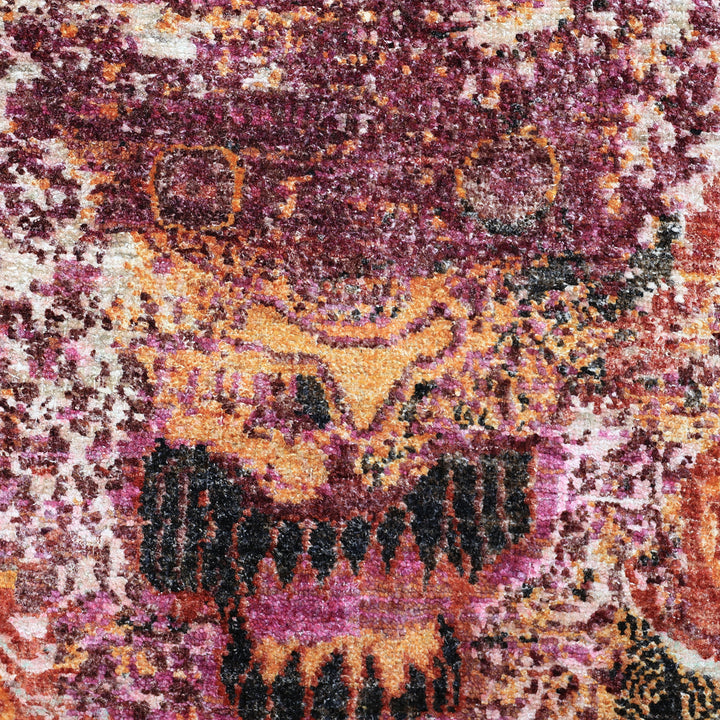 Image for Pink Alchemy Contemporary Wool Silk Blend Rug - 4' x 5'