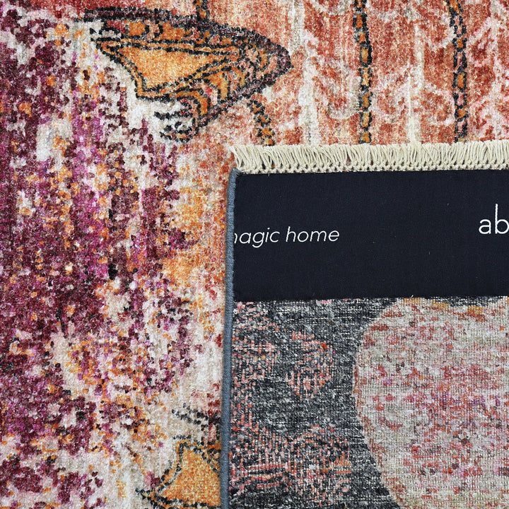 Image for Pink Alchemy Contemporary Wool Silk Blend Rug - 4' x 5'