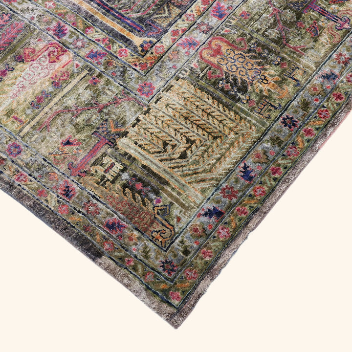 Image for Multicolored Alchemy Traditional Silk Rug - 9' x 11'11"