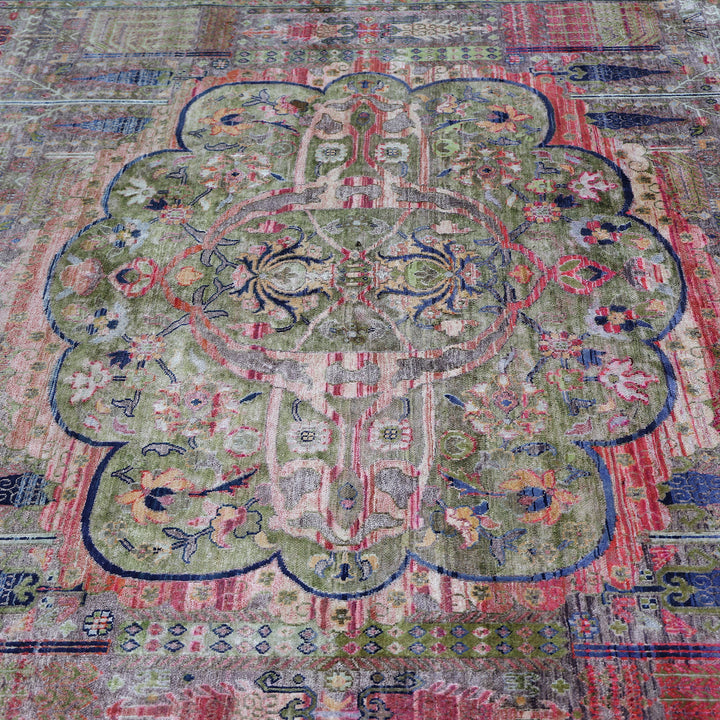 Image for Multicolored Alchemy Traditional Silk Rug - 9' x 11'11"